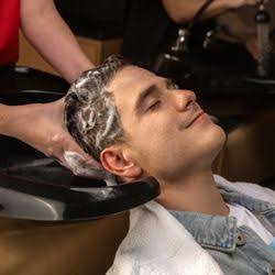 Relaxing hair wash at Southwood Barber Stylists